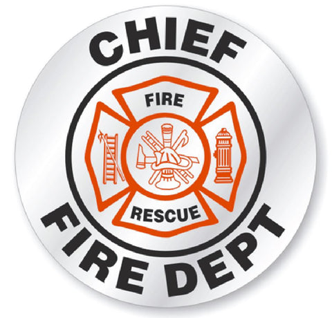 Chief Fire Dept Hard Hat Decal Hardhat Sticker Helmet Label H174 - Winter Park Products
