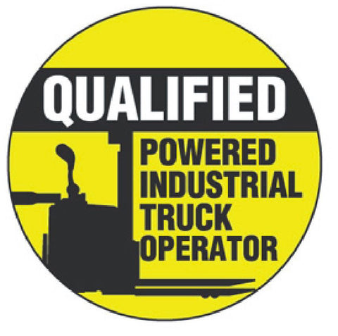 Qualified Truck Operator Hard Hat Decal Hardhat Sticker Helmet Safety Label H96 - Winter Park Products