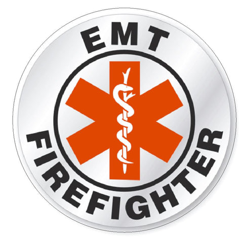 EMT Firefighter Hard Hat Decal Hard Hat Sticker Helmet Safety Label H66 - Winter Park Products