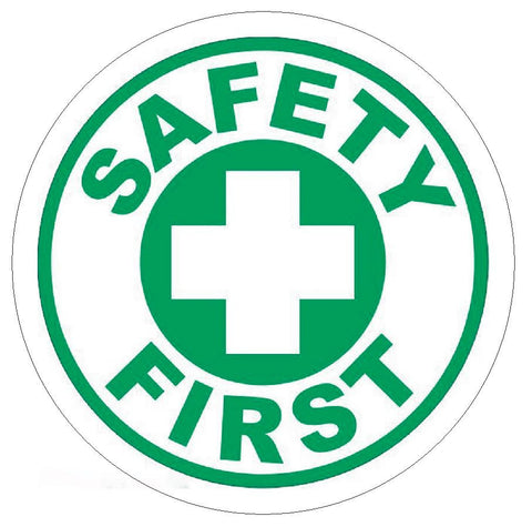 Safety First Hard Hat Decal Hard Hat Sticker Helmet Safety Label H32 - Winter Park Products