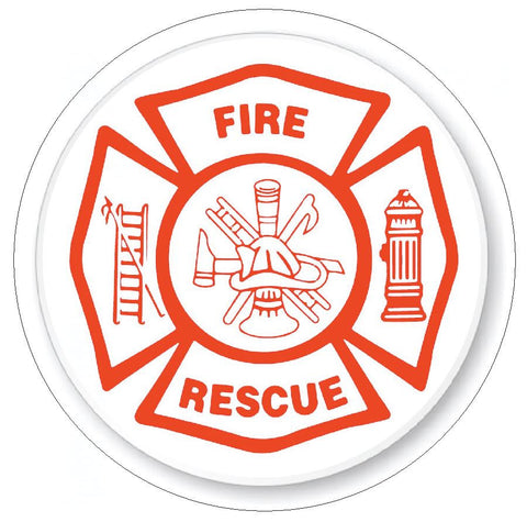 Fire Rescue Hard Hat Decal Hard Hat Sticker Helmet Safety Label H9 - Winter Park Products