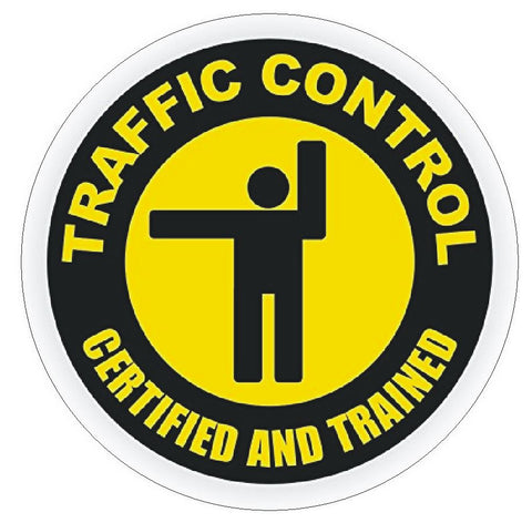 Traffic Control Certified Hard Hat Decal Hard Hat Sticker Helmet Safety H46 - Winter Park Products
