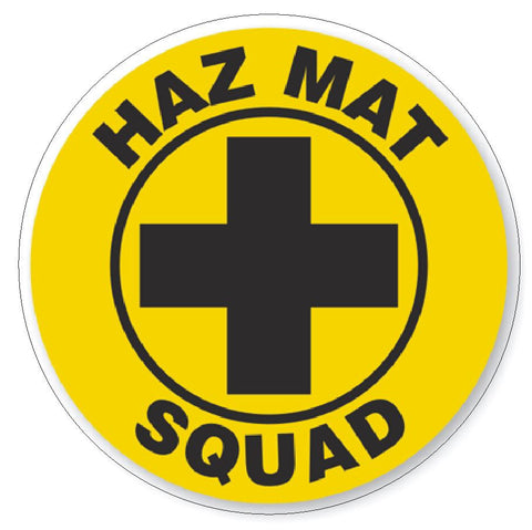 Haz Mat Squad Hard Hat Decal Hardhat Sticker Helmet Safety H71 - Winter Park Products