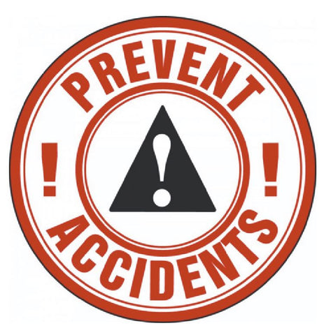 Prevent Accidents Hard Hat Decal Hardhat Sticker Helmet Label H161 - Winter Park Products