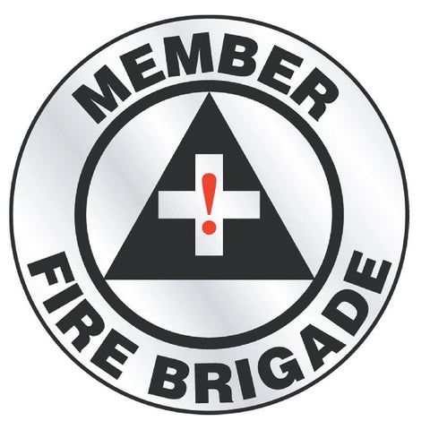 Member Fire Brigade Hard Hat Decal Hardhat Sticker Helmet Safety Label H94 - Winter Park Products