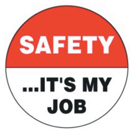 Safety It's My Job Hard Hat Decal Hardhat Sticker Helmet Label H130 - Winter Park Products