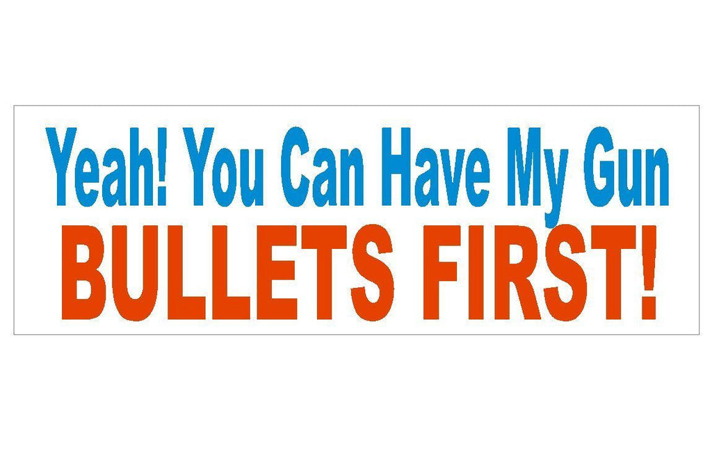 Anti Obama Anti Gun Control Political Bumper Sticker MADE IN THE USA D288 - Winter Park Products