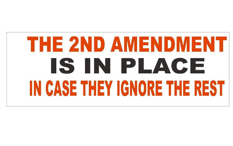 Anti Obama Gun Control 2nd Amendment Political Bumper Sticker MADE IN USA D266 - Winter Park Products