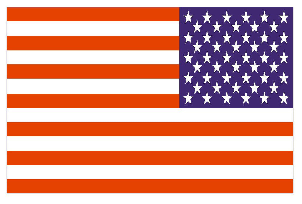USA Reverse Flag Vinyl Flag Sticker F614 - Winter Park Products