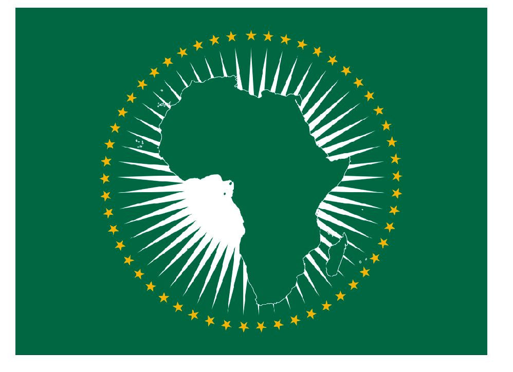 African Union Vinyl International Flag Sticker F613 - Winter Park Products