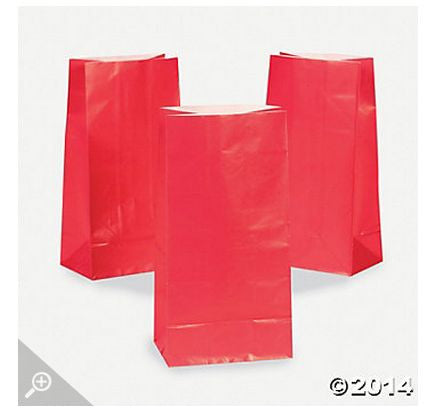 Red Paper Bags AS LOW AS 26¢ ea - Winter Park Products