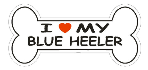 Love My Blue Heeler Bumper Sticker or Helmet Sticker D1155 Dog Lover Pet - Winter Park Products