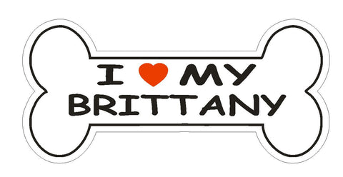 Love My Brittany Bumper Sticker or Helmet Sticker D1159 Dog Lover Pet - Winter Park Products