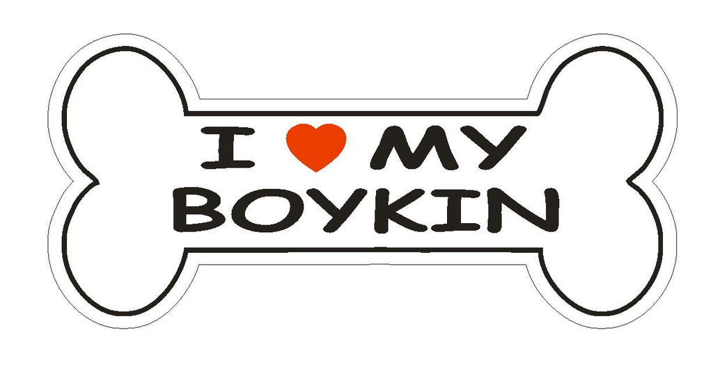 Love My Boykin Bumper Sticker or Helmet Sticker D1163 Dog Lover Pet - Winter Park Products