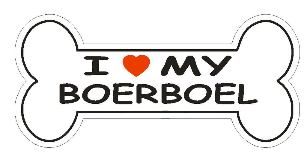 Love My Boerboel Bumper Sticker or Helmet Sticker D1154 Dog Pet Lover - Winter Park Products