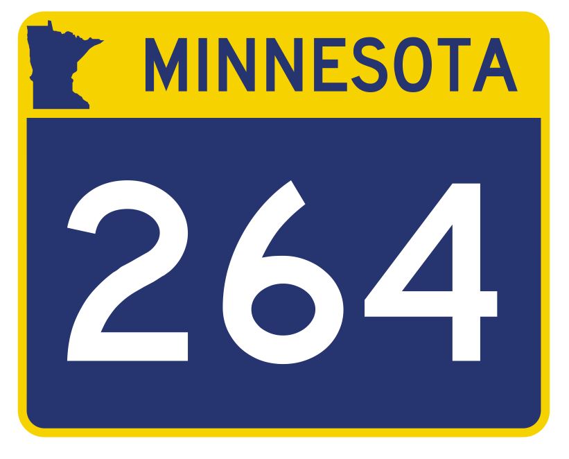 Minnesota State Highway 264 Sticker Decal R5007 Highway Route sign