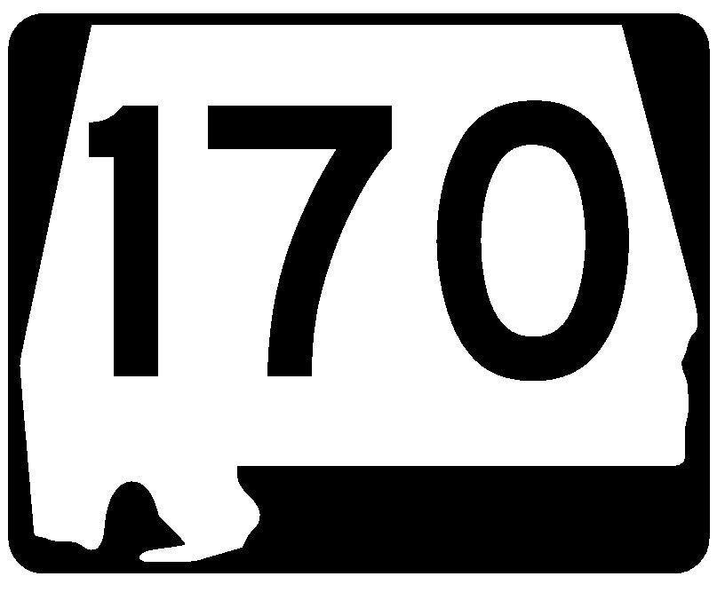 Alabama State Route 170 Sticker R4569 Highway Sign Road Sign Decal