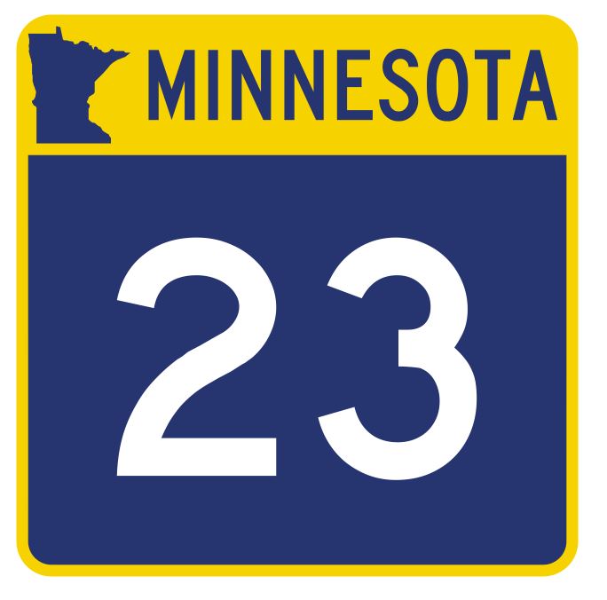 Minnesota State Highway 23 Sticker Decal R4719 Highway Route Sign