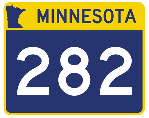 Minnesota State Highway 282 Sticker Decal R5018 Highway Route sign