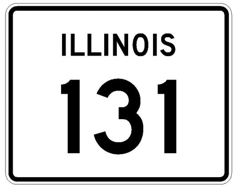 Illinois State Route 131 Sticker R4397 Highway Sign Road Sign Decal