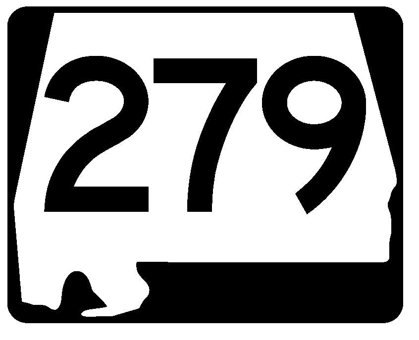 Alabama State Route 279 Sticker R4691 Highway Sign Road Sign Decal