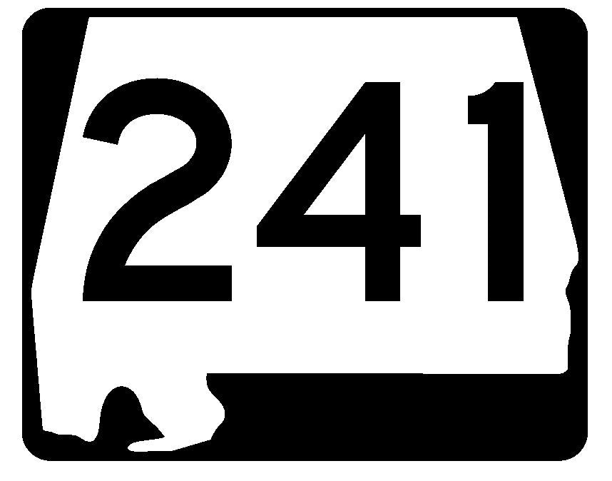 Alabama State Route 241 Sticker R4671 Highway Sign Road Sign Decal