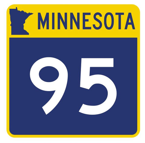 Minnesota State Highway 95 Sticker Decal R4934 Highway Route Sign