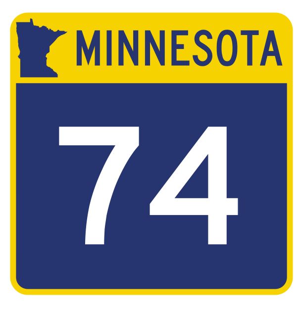 Minnesota State Highway 74 Sticker Decal R4920 Highway Route Sign