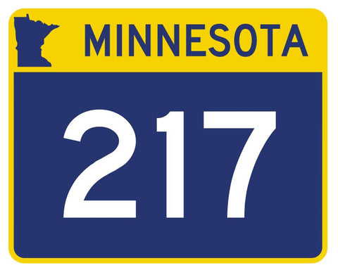 Minnesota State Highway 217 Sticker Decal R4974 Highway Route sign