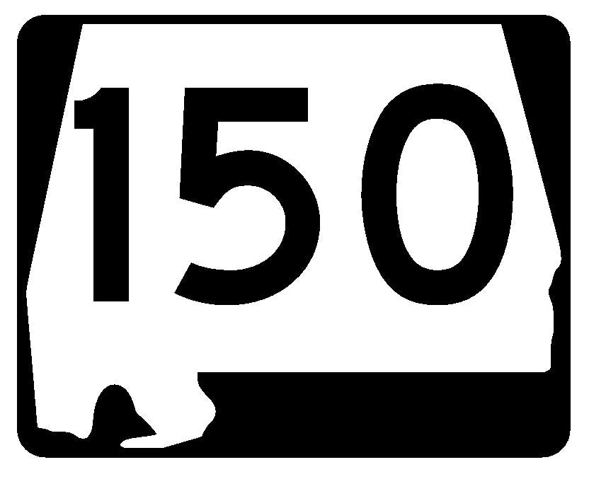 Alabama State Route 150 Sticker R4546 Highway Sign Road Sign Decal