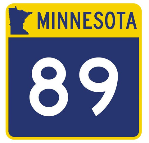 Minnesota State Highway 89 Sticker Decal R4930 Highway Route Sign