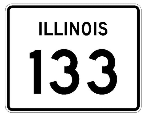Illinois State Route 133 Sticker R4399 Highway Sign Road Sign Decal