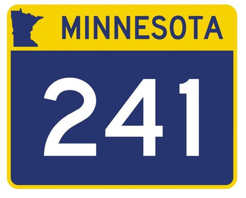 Minnesota State Highway 241 Sticker Decal R4989 Highway Route sign