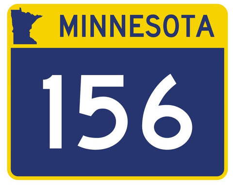 Minnesota State Highway 156 Sticker Decal R4965 Highway Route Sign