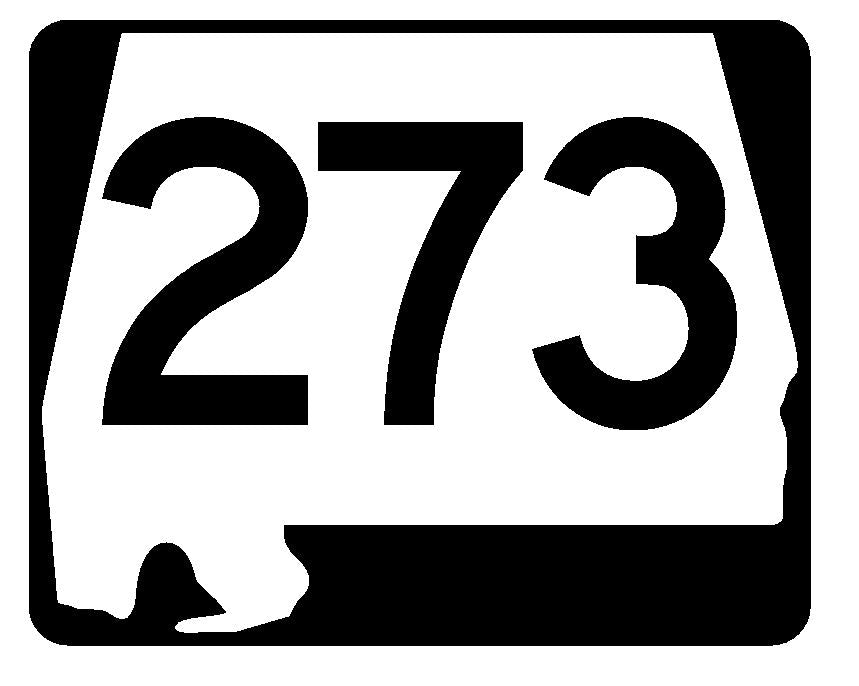 Alabama State Route 273 Sticker R4688 Highway Sign Road Sign Decal