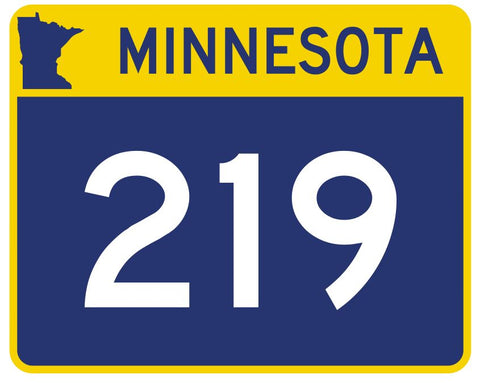 Minnesota State Highway 219 Sticker Decal R4975 Highway Route sign