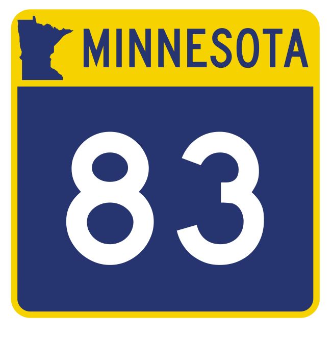 Minnesota State Highway 83 Sticker Decal R4926 Highway Route Sign