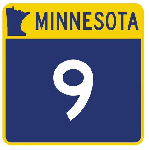 Minnesota State Highway 9 Sticker Decal R4709 Highway Route Sign