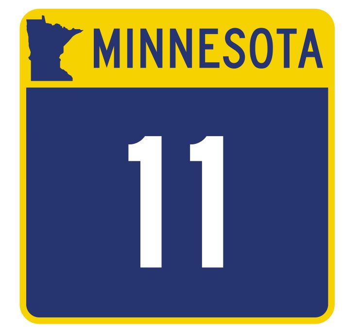 Minnesota State Highway 11 Sticker Decal R4710 Highway Route Sign