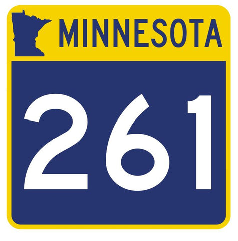 Minnesota State Highway 261 Sticker Decal R5004 Highway Route sign