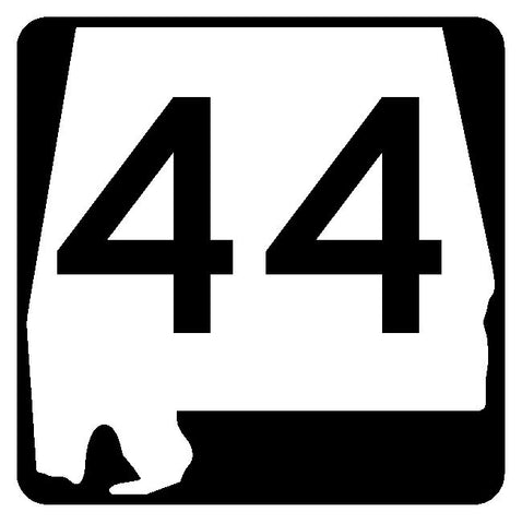 Alabama State Route 44 Sticker R4431 Highway Sign Road Sign Decal