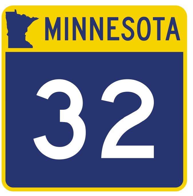 Minnesota State Highway 32 Sticker Decal R4727 Highway Route Sign