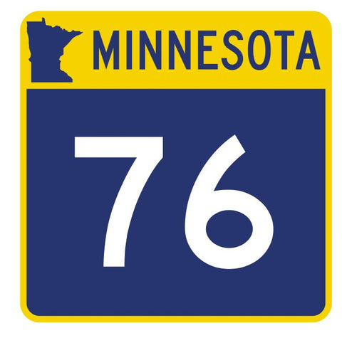 Minnesota State Highway 76 Sticker Decal R4921 Highway Route Sign