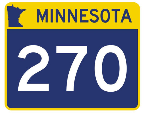 Minnesota State Highway 270 Sticker Decal R5011 Highway Route sign