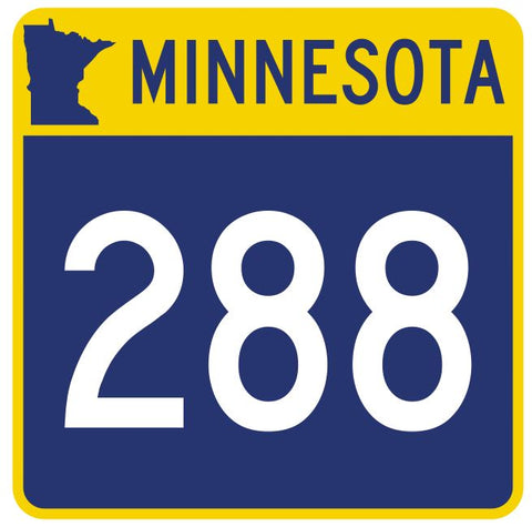 Minnesota State Highway 288 Sticker Decal R5022 Highway Route sign