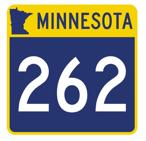 Minnesota State Highway 262 Sticker Decal R5005 Highway Route sign