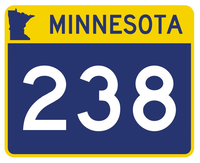 Minnesota State Highway 238 Sticker Decal R4988 Highway Route sign