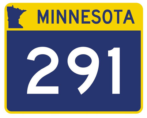 Minnesota State Highway 291 Sticker Decal R5025 Highway Route sign