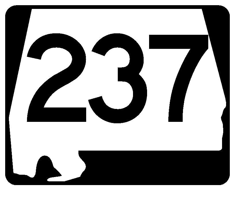 Alabama State Route 237 Sticker R4669 Highway Sign Road Sign Decal