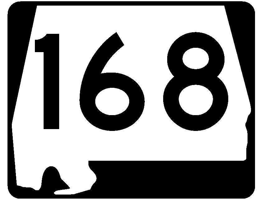 Alabama State Route 168 Sticker R4567 Highway Sign Road Sign Decal